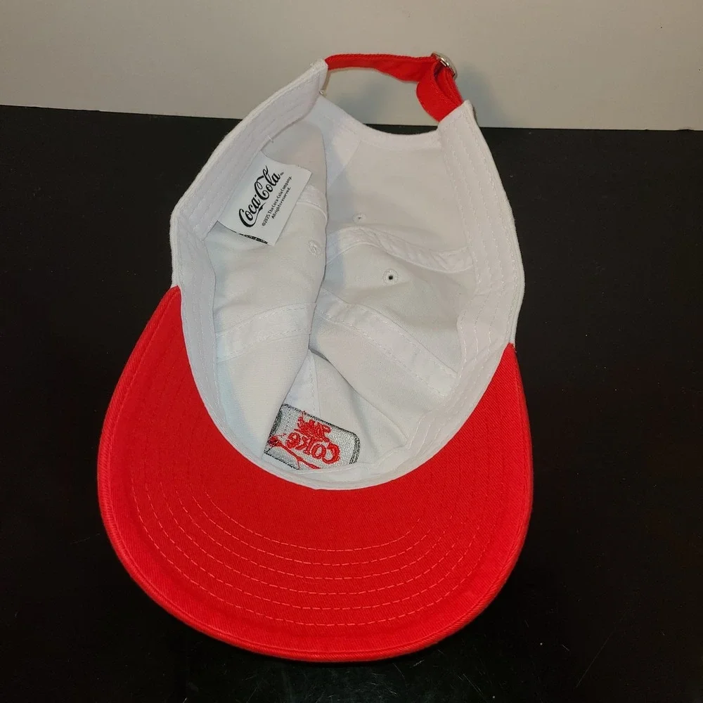 Diet Coke Hat White Red Adjustable Cap Embroidered Logo Coca Cola NWOT